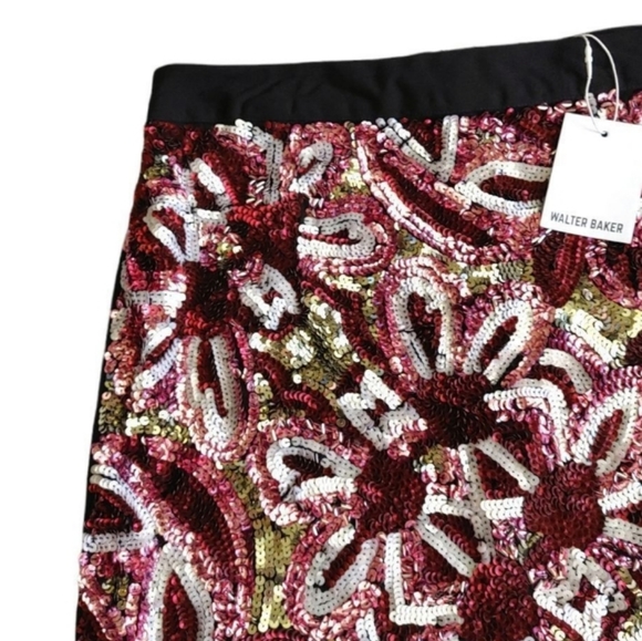 NWT $298 Walter Baker Portia Sequin Skirt 6 - Picture 5 of 8